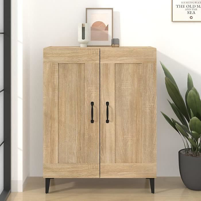 812144 vidaXL Buffet Chêne sonoma 69 – 5 × 34 × 90 cm Bois d'ingénierie