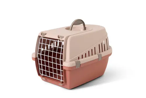 Cage de transport pour chat et petit chien coloris champagne Savic Trotter 1 - 49 x 33 x 30 cm