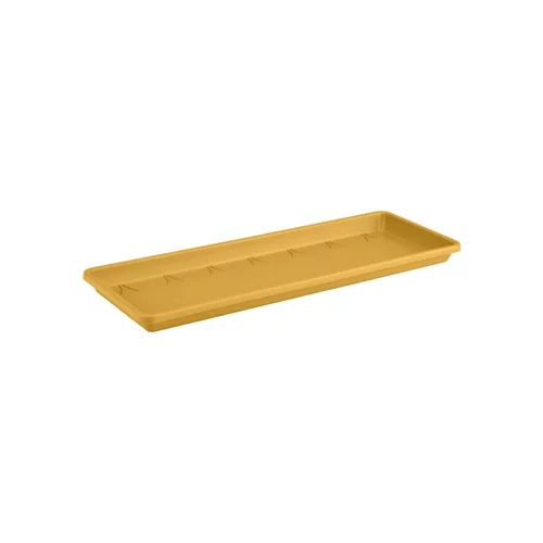 Soucoupe de balconnière en plastique jaune miel Elho Barcelona - 40 cm