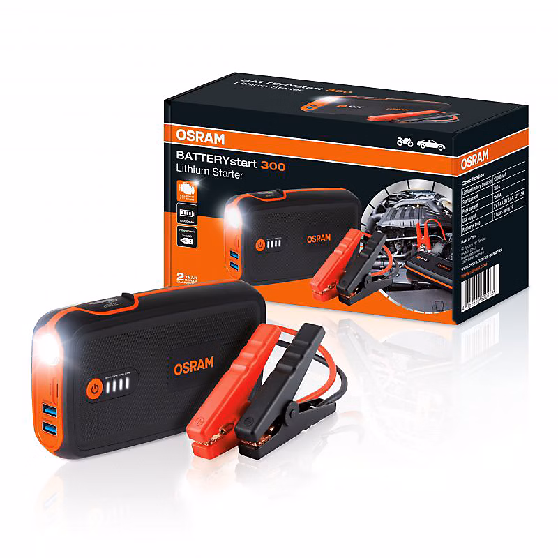 Outillage – Booster de démarrage auto Osram BATTERYstart 300 OBSL300