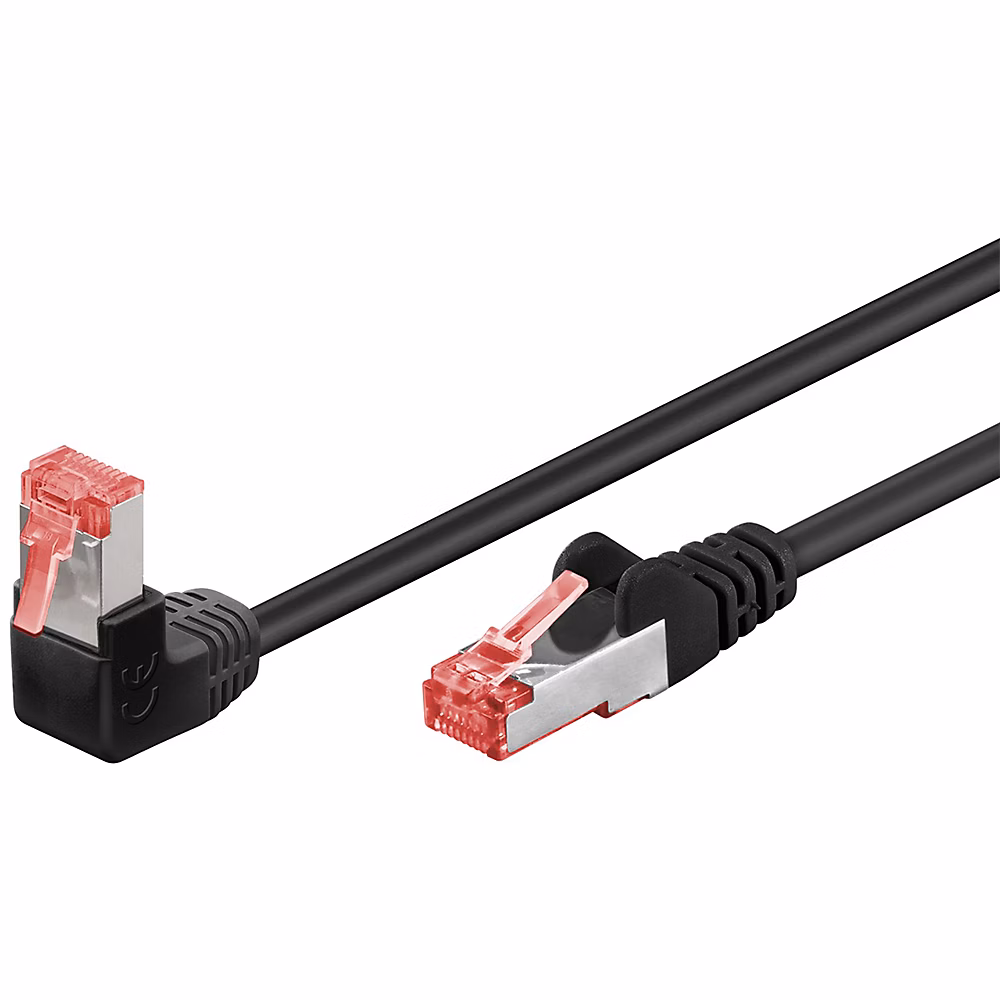 Réseau et téléphonie – Câble RJ45 Cat6 coudé surblindé 5 m GOOBAY
