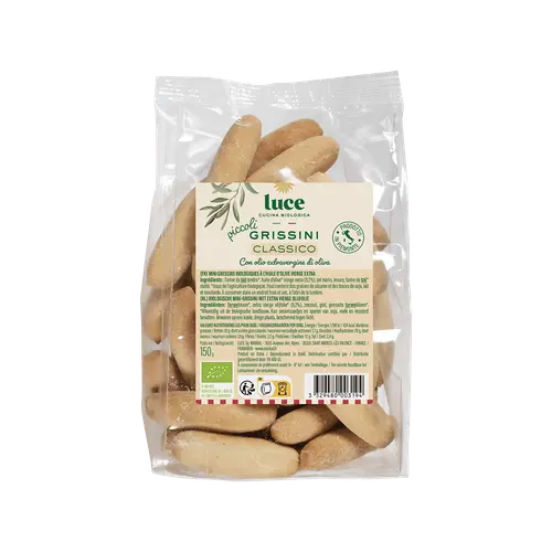 Mini gressins nature à l’huile d’olive bio Luce - 150 g