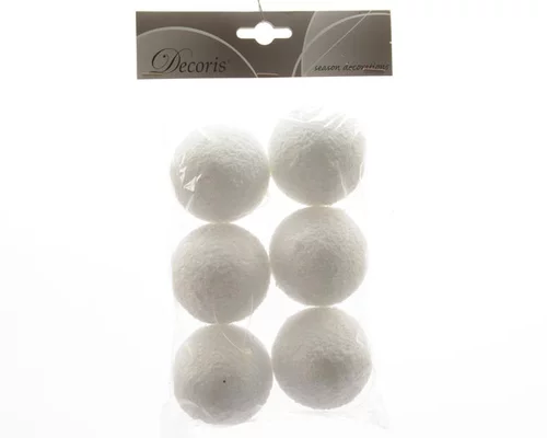 Boules de neige lot de 6 D 8cm