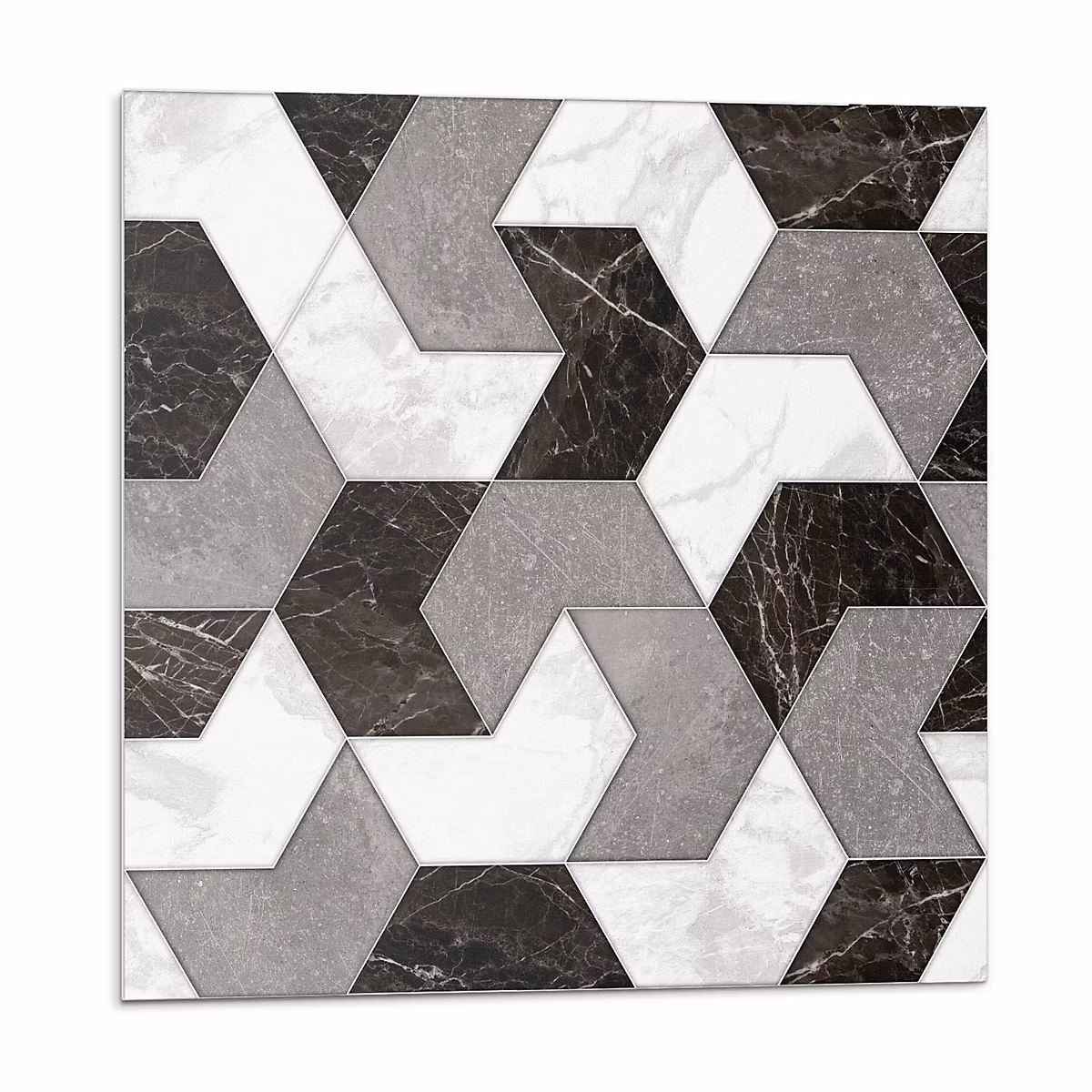Carreaux Vinyle Wallfluent 20 × 20 cm Motif Géométrique De Carreaux 20 pièces
