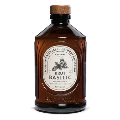 Sirop brut de basilic bio Bacanha - 400 ml
