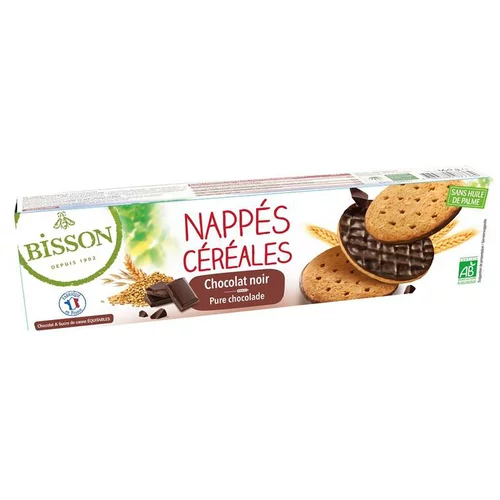 Nappés chocolat noir bio Bisson - 120 g