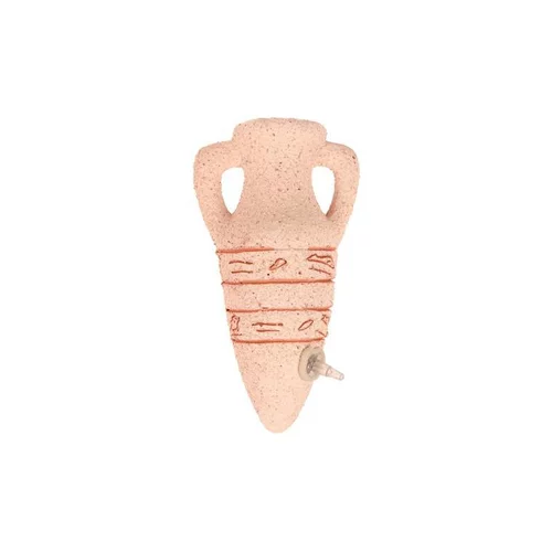 Amphore sablée diffuseur d’air 10 cm en céramique beige 6,5x5x12 cm