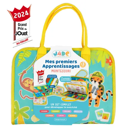 Pochette 7 activités Montessori La Jade - 28 x 5 x 33 cm