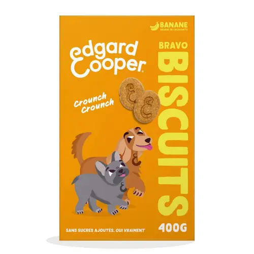 Friandises pour chien adulte à la banane biscuits Edgard & Cooper - 400 g