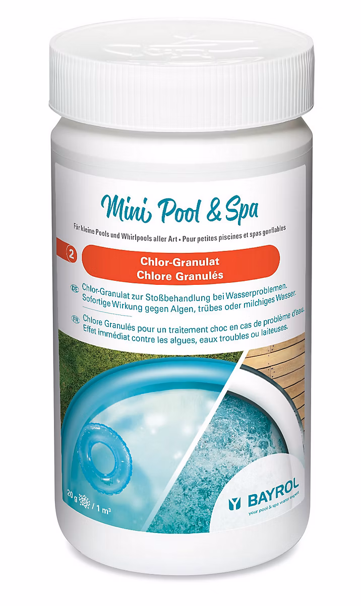 Traitement de l'eau de piscine – Chlore Granules Bayrol 1 kg pour Piscine