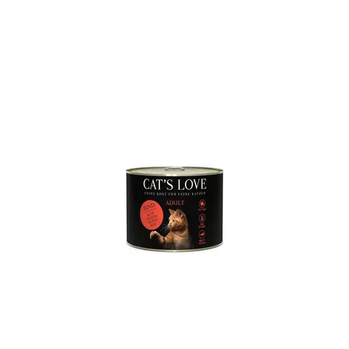 Pâtée naturelle pour chat au bœuf - boite de 200 g