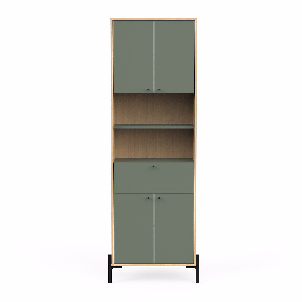 Colonne 4 portes | 1 tiroir et 2 niches H201 – 5 cm – ELISA