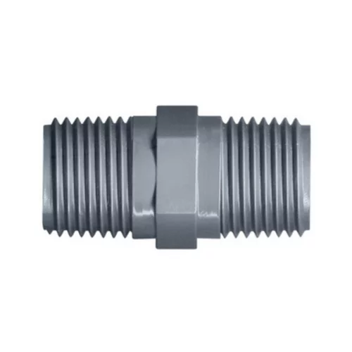 Mamelon PVC double filetage mâle 26 x 34 mm