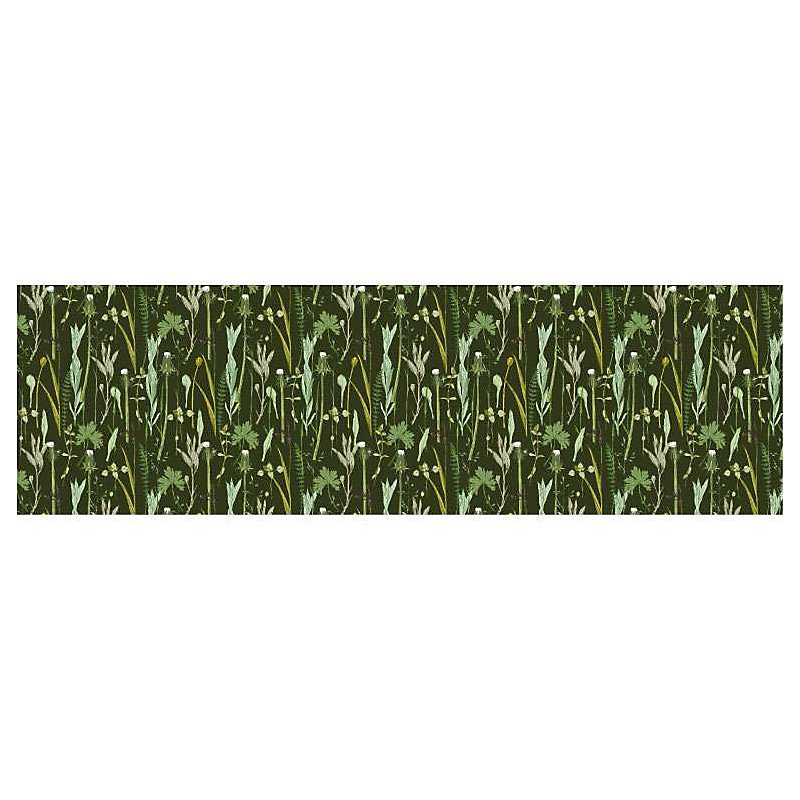 Brise vue imprimé HERBARIUM – H.1.5 x L.5 m, 100% occultant, Made in France par Scenolia + kit de fixation offert