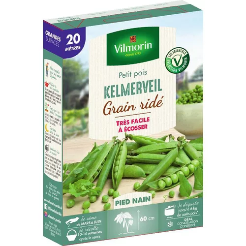 Graines de petit pois Kelmerveil grain ridé Vilmorin - graines à semer