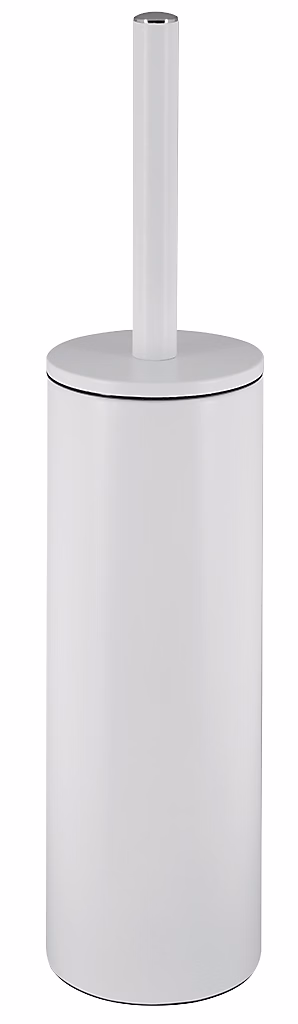 Accessoire WC – Brosse WC et support MSV Spirella Akira à poser en acier coloris blanc