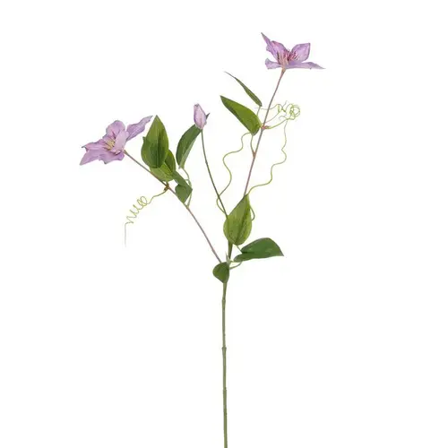 Tige de clématite artificielle en plastique recyclé violette - 71 cm