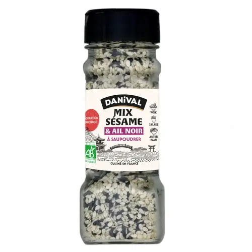 Mix bio sésame et ail noir Danival - 45 g