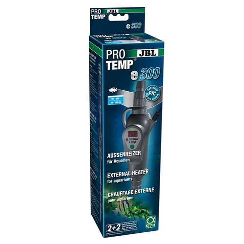 Chauffage externe pour aquarium d’eau douce ou d'eau de mer coloris gris JBL ProTemp E300