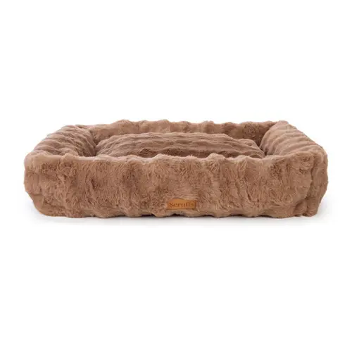 Corbeille pour chien Alpine coloris marron en tissu Scruffs Taille XL - 90 x 70 cm