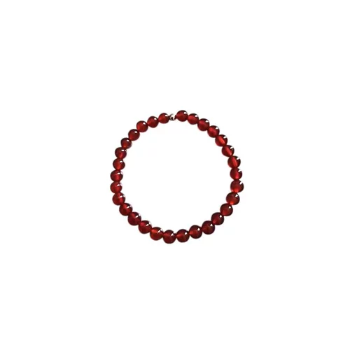 Bracelet agate cornaline unie 4mm