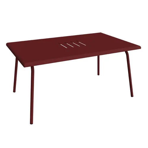 Table basse Monceau rectangulaire coloris vert en acier Fermob - 92 x 57 cm