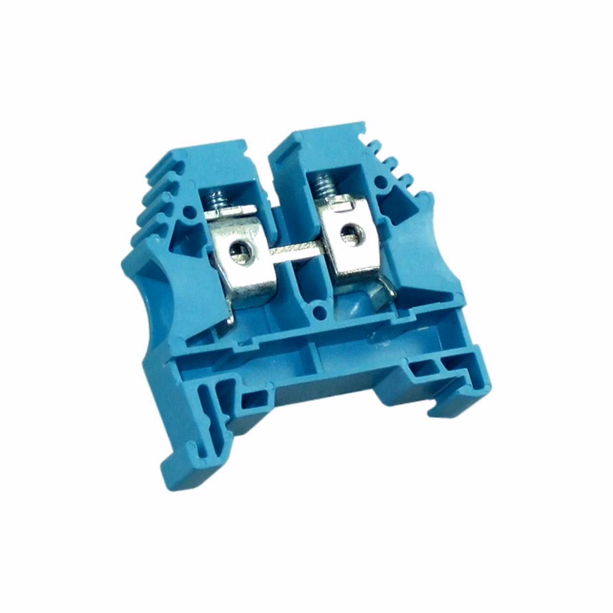 Bloc De Jonction 4mm² – Borne Er4 Bleue, 30a Max, Connexion à Vis Section Max 6mm², Montage Sur Rail Din