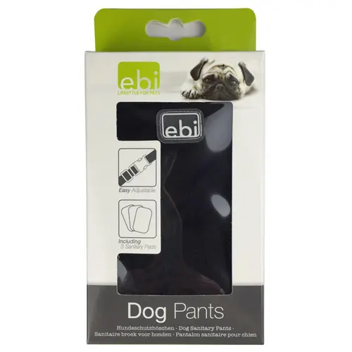 Culotte pour chien coloris noir Ebi - Taille M