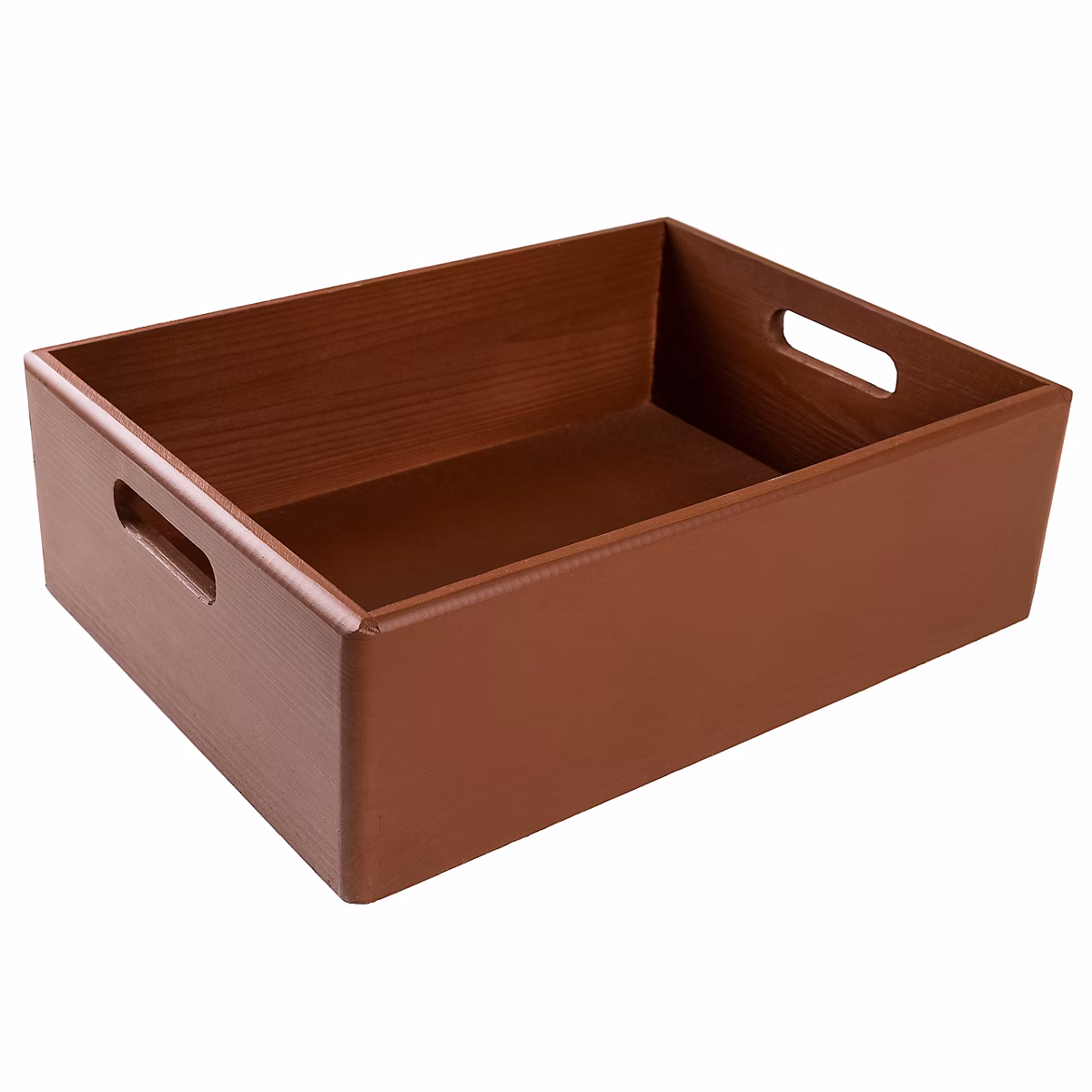 Creative Deco Caisse Bois Rangement Marron 40 × 30 × 13 cm (+/- 1cm) – Boîte de Rangement Bois Cuisine, Caisse Rangement Bureau