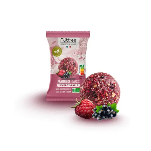 Boules framboise cassis bio Nüttree Energy-balls - 2 x 15 g