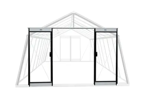 Porte supplémentaire laquée noire pour serre ACD - 185,2 x 70,8 cm