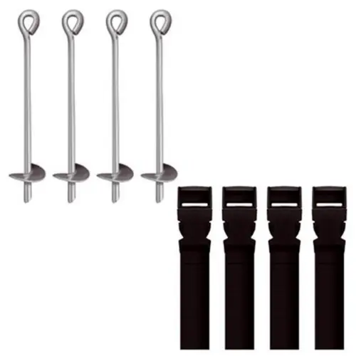 Kit de scellements 4 piquets pour trampolines Trigano