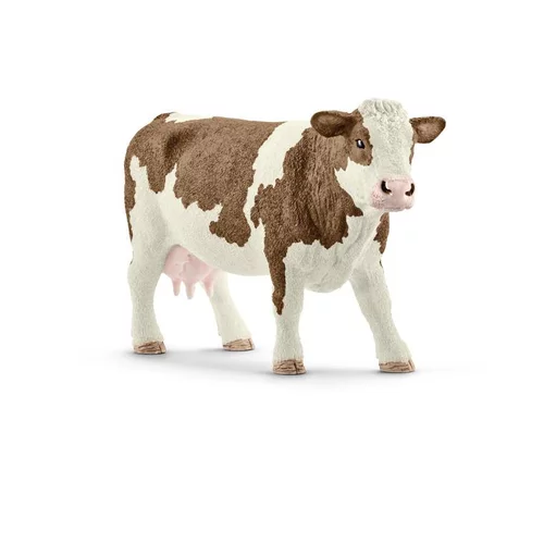 Figurine Vache Simmental Série Animaux de la ferme 13x4x7,7 cm