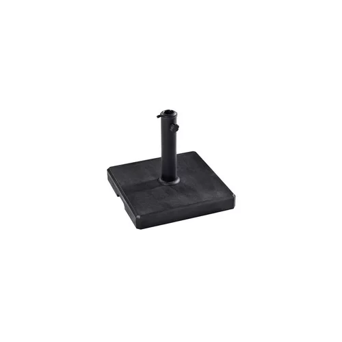 Pied de parasol carré ciré noir - 20 kg