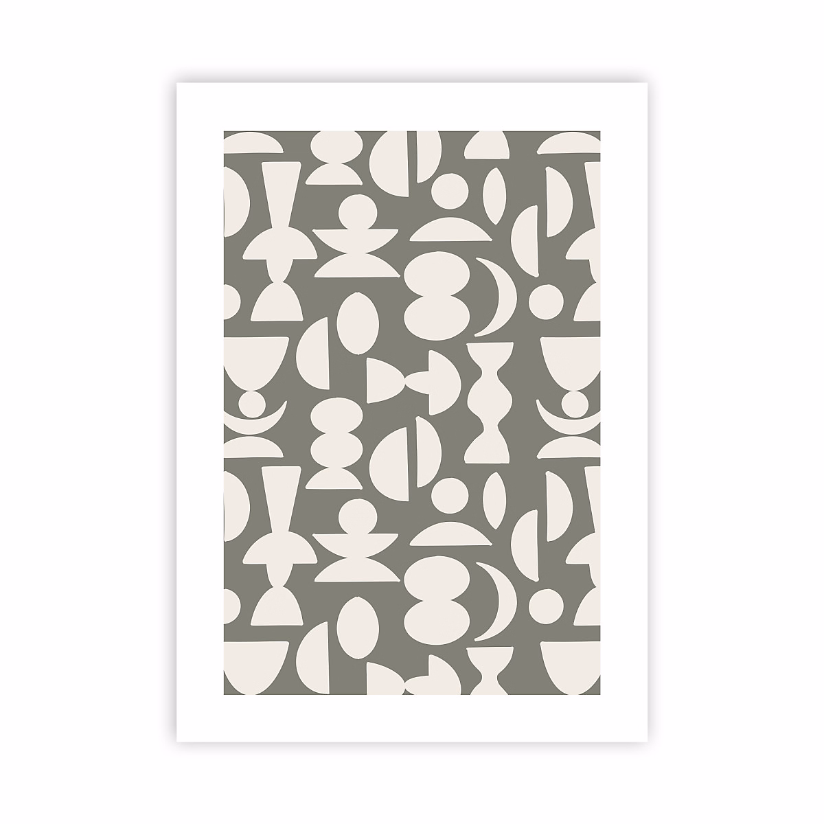 Affiche papier imprimé géométrique sans cadre 50 × 70cm