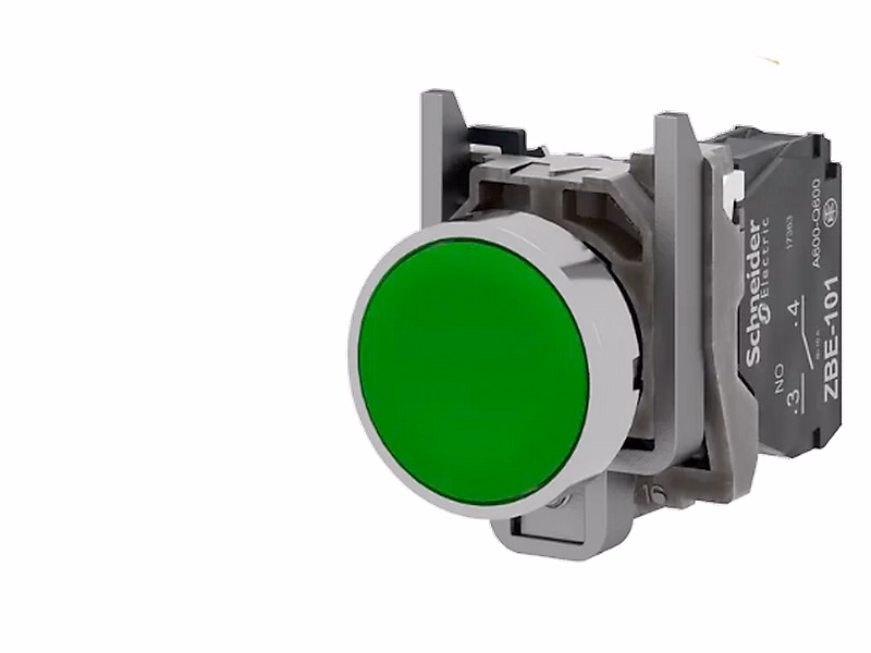 Bouton poussoir Schneider Harmony XB4 vert 1NO – Réf. KUCAOOBLA7265170688