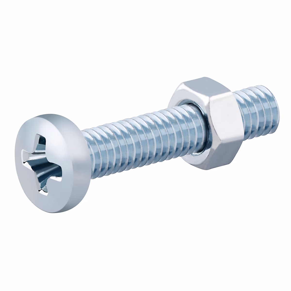 20 vis métaux acier zingué 3 × 20 mm