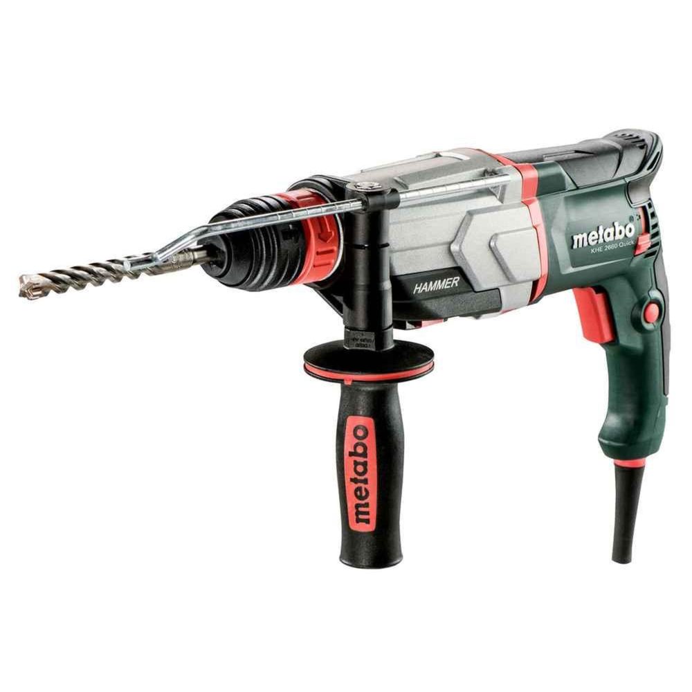 METABO SAS Marteau perforateur burineur SDS Plus KHE 2660 Quick Coffret Metabox + 2ème mandrin quick