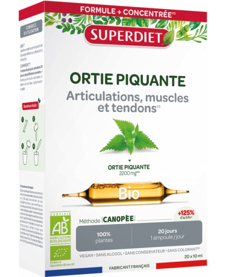 Super Diet - Ortie Piquante Bio - 20 ampoules de 10ml