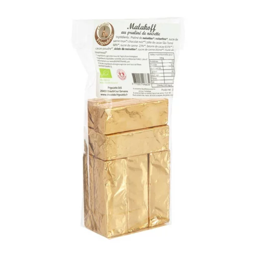 Malakoff praliné noisette bio en sachet Frigoulette - 200 g