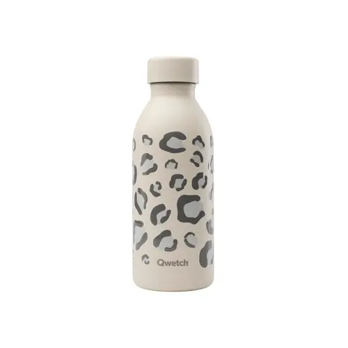 Bouteille isotherme Icon Wild en inox coloris beige sable Qwetch - 500 ml