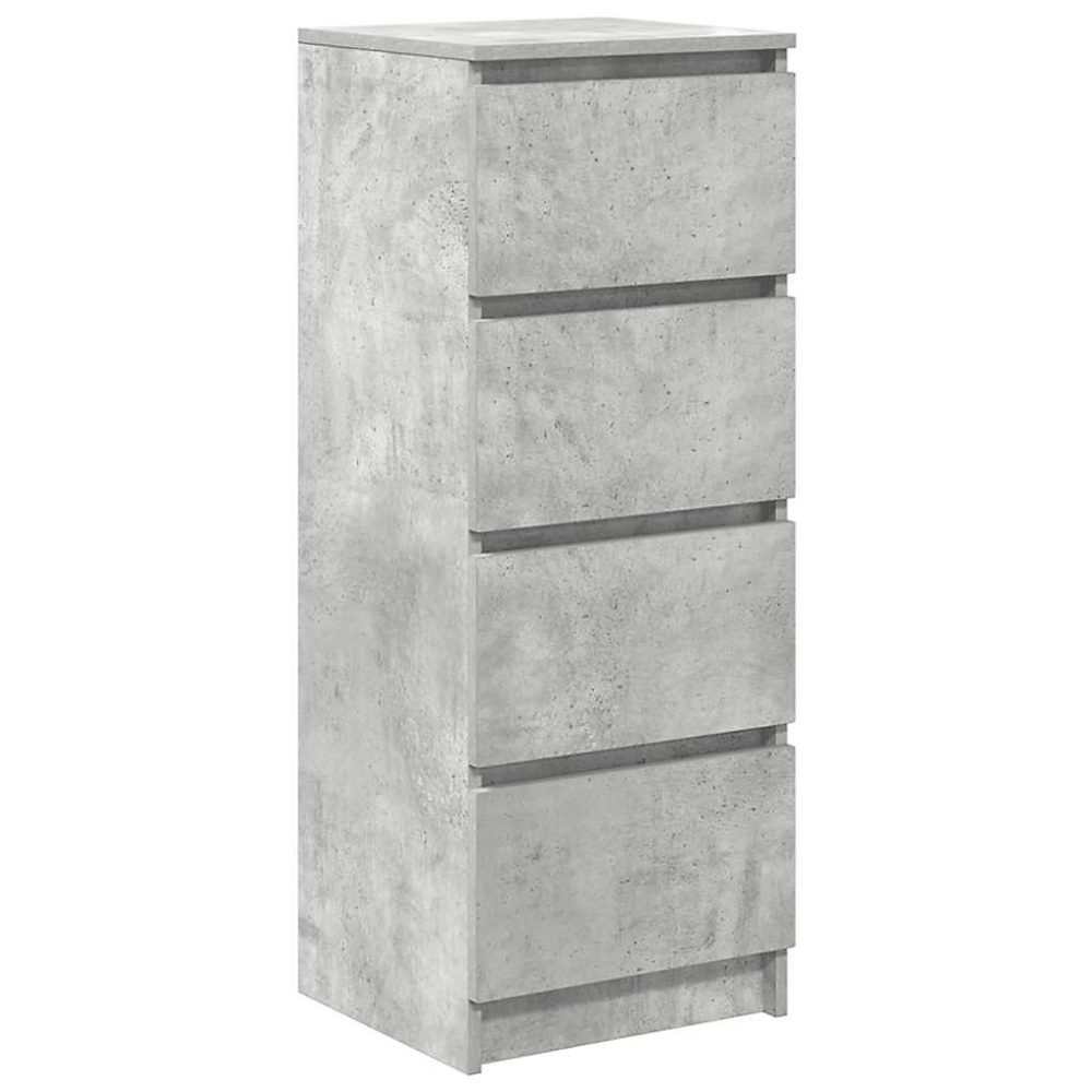 Buffet gris béton 37 – 5 × 35 × 99 cm bois d'ingénierie vidaXL