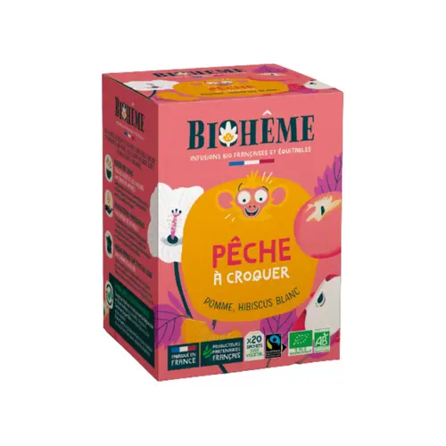 Infusion bio Biohême Pêche à croquer - 20 infusettes