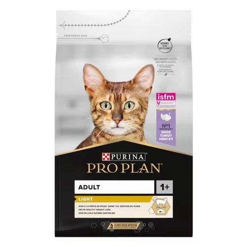 Croquette pour chat adulte light à la dinde et riz Pro Plan - 3 kg