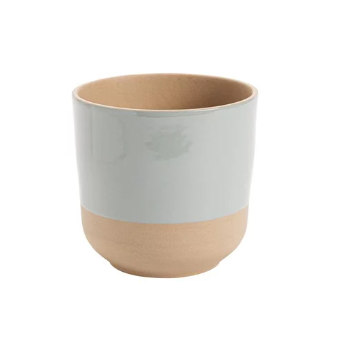 Cache-pot en grès Sandstone coloris gris - Ø 20 x H 20 cm