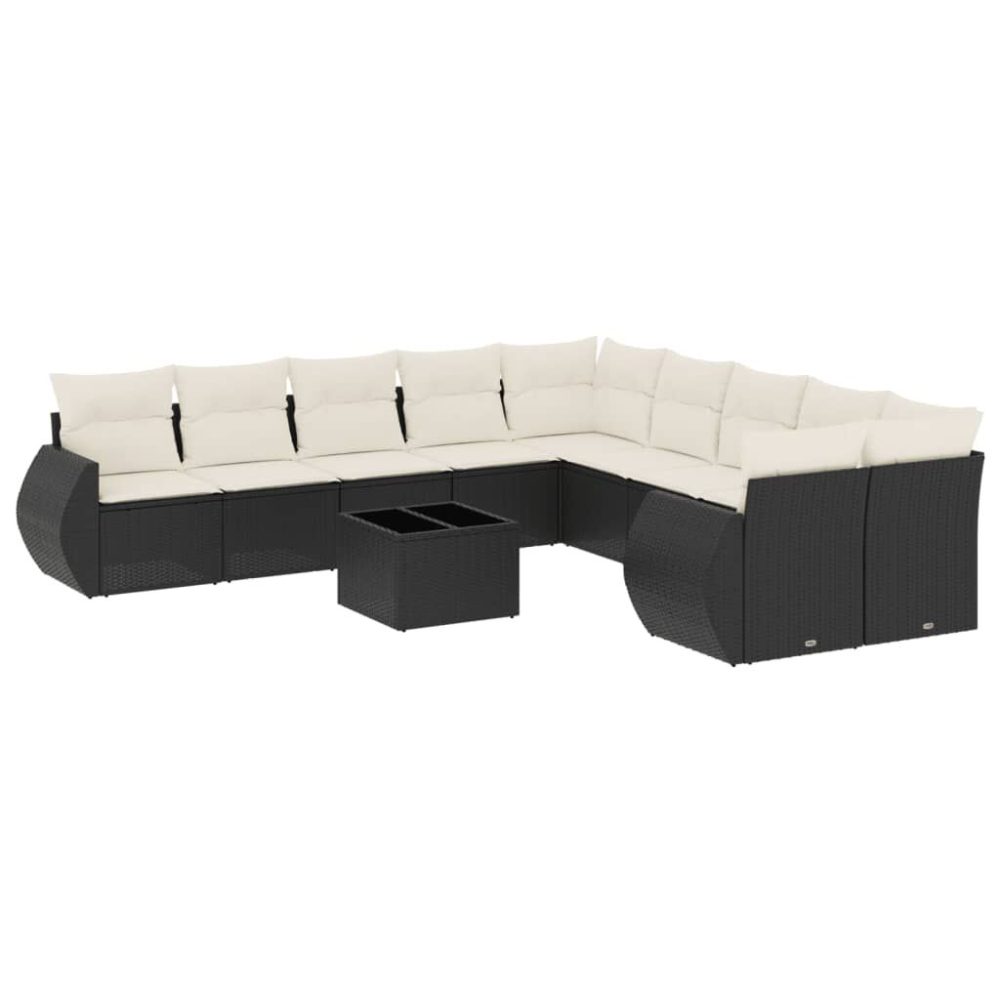 VidaXL 3221915 banc de jardin Rotin, Verre trempé – 110 kg 550 mm