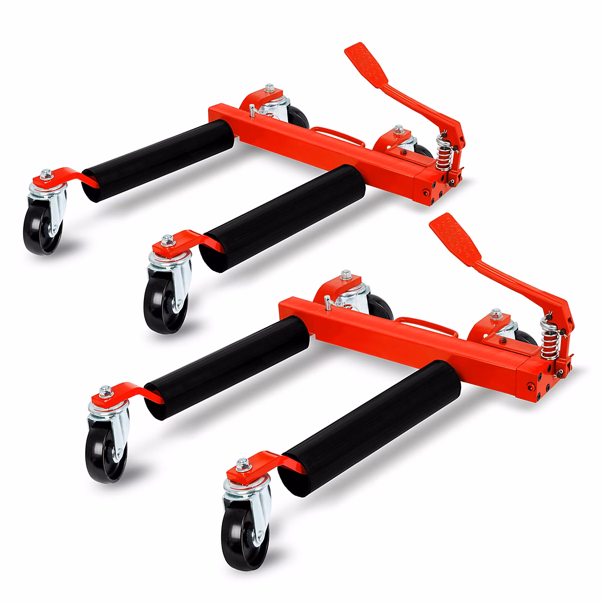 EBERTH 2X Aide à la manœuvre hydraulique (2 pièces) | capacité 680 kg chacune – largeur de pneu max. 300 mm – portée 345 – 630 mm