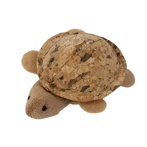 Jouet pour chat tortue en liège 10x8 cm