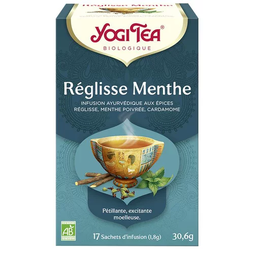 Yogi Tea Réglisse menthe – La boîte de 17 sachets