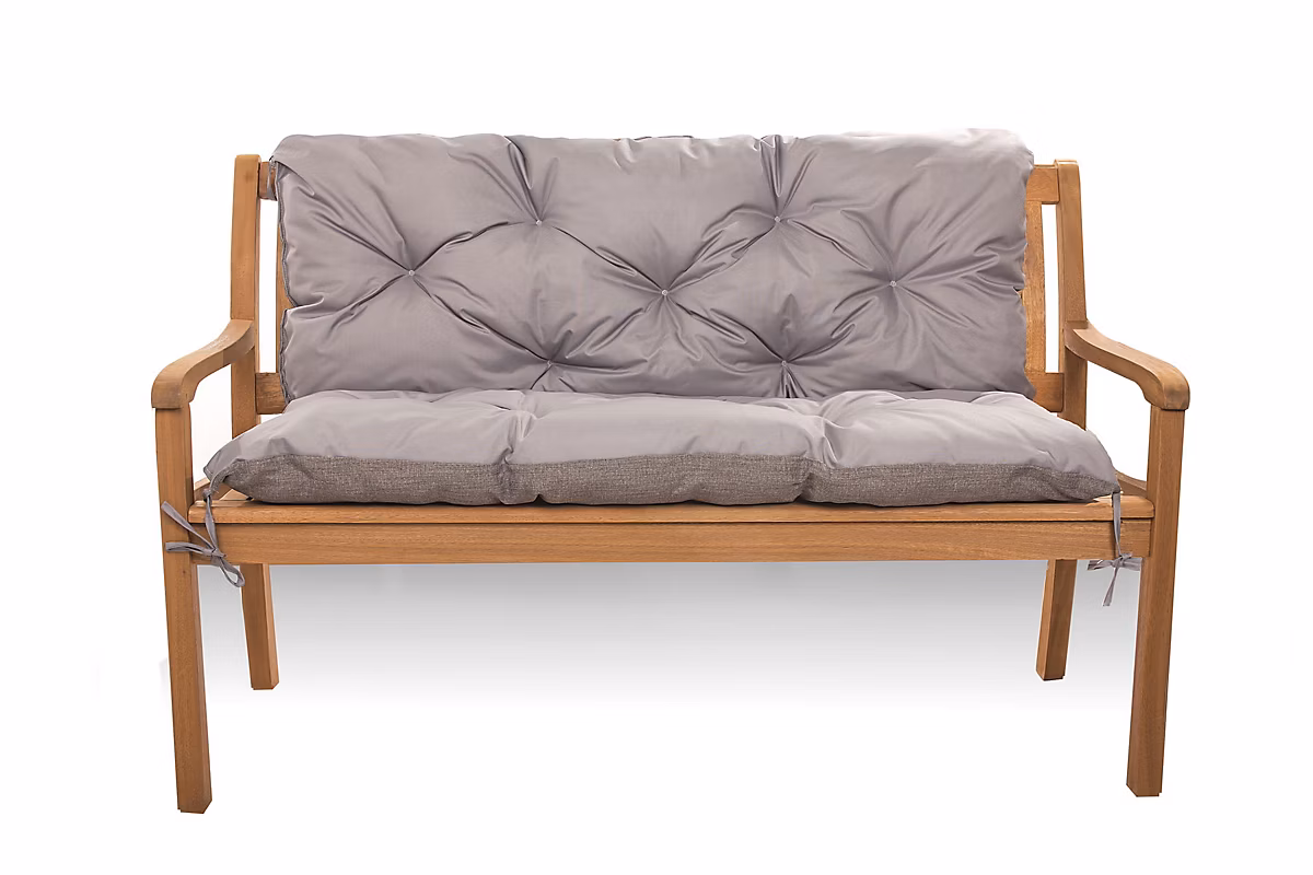 Coussin pour banc de jardin 160 × 50 × 40cm coussin de banc de jardin Gris coussin de balançoire coussin de banc extérieur